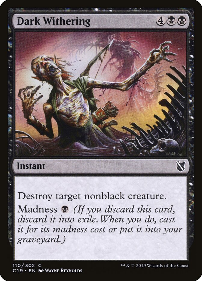 Definhamento Sombrio / Dark Withering - Magic: The Gathering - MoxLand