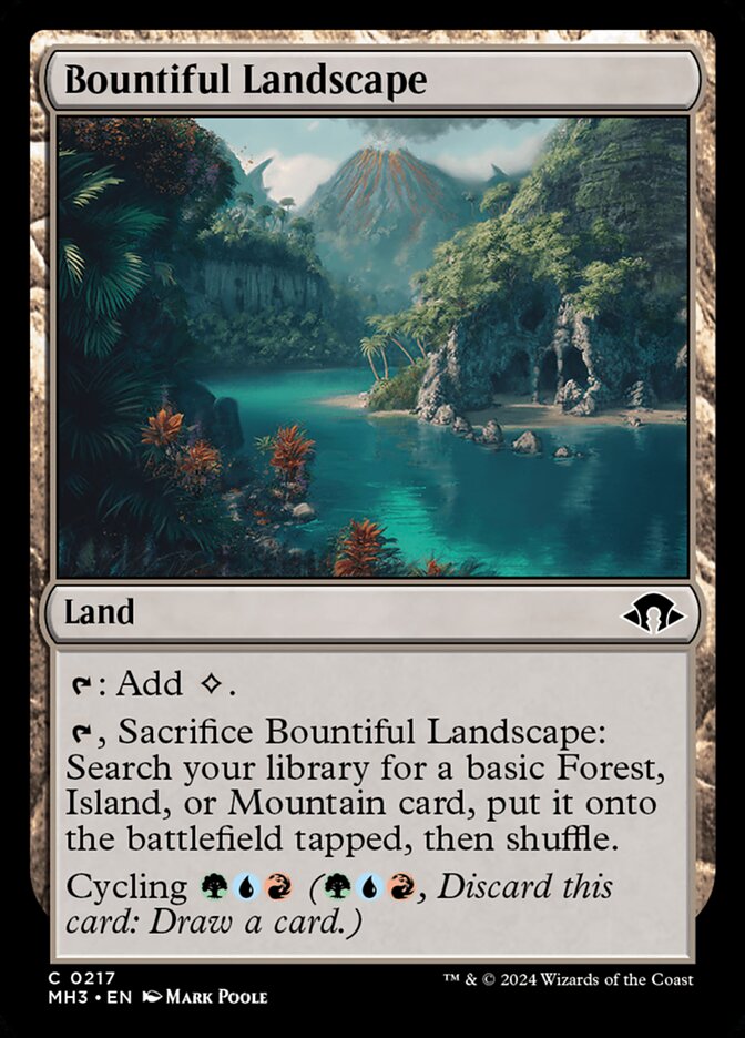 Paisagem Abundante / Bountiful Landscape - Magic: The Gathering - MoxLand