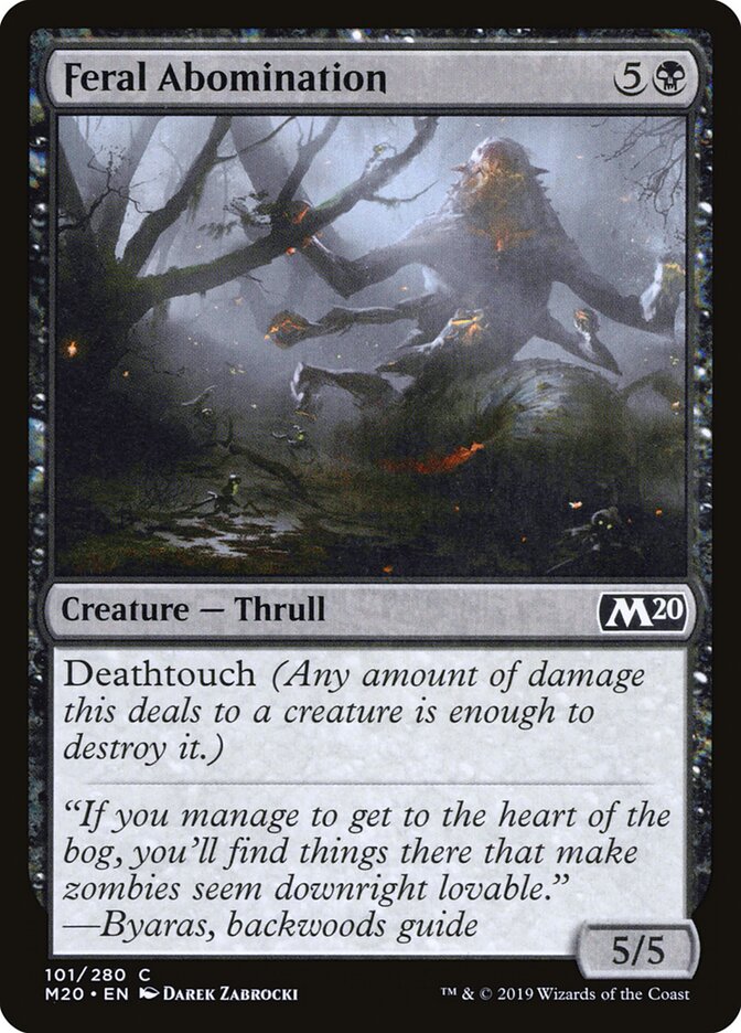Abominação Selvagem / Feral Abomination - Magic: The Gathering - MoxLand