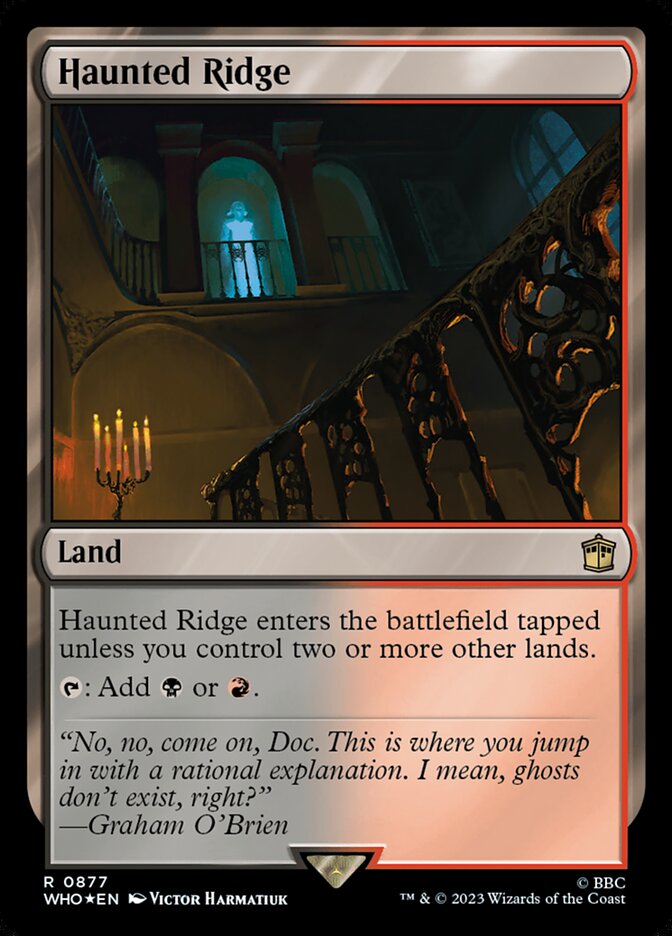 Cordilheira Assombrada / Haunted Ridge - Magic: The Gathering - MoxLand