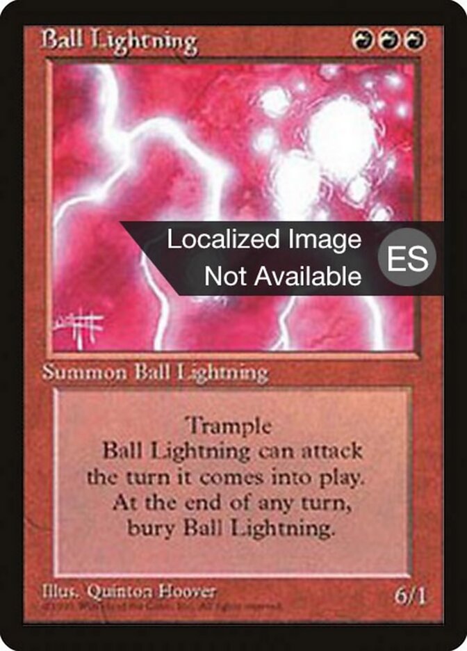 Esfera de Raios / Ball Lightning - Magic: The Gathering - MoxLand