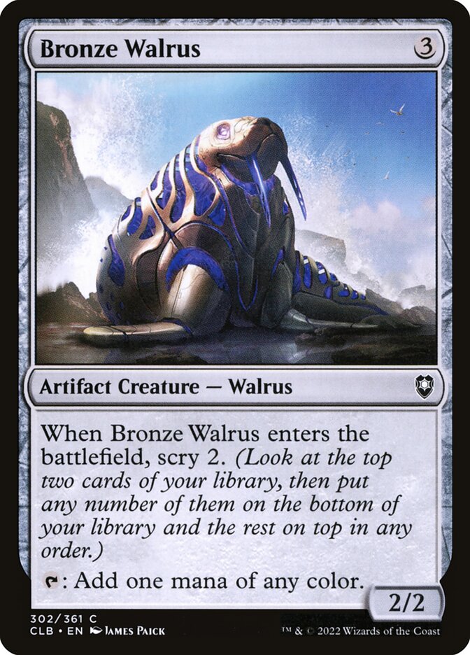 Morsa de Bronze / Bronze Walrus - Magic: The Gathering - MoxLand
