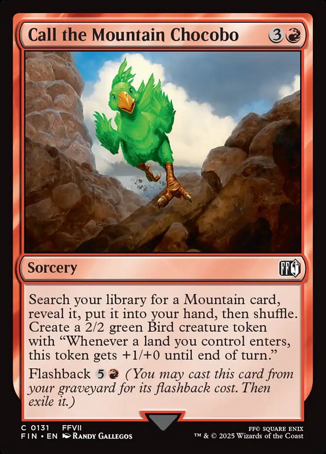 Chamado ao Chocobo Montês / Call the Mountain Chocobo - Magic: The Gathering - MoxLand