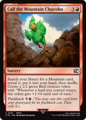 Chamado ao Chocobo Montês / Call the Mountain Chocobo - Magic: The Gathering - MoxLand
