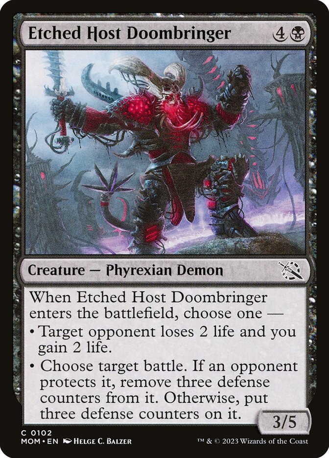Portador da Ruína da Hoste Gravada / Etched Host Doombringer - Magic: The Gathering - MoxLand