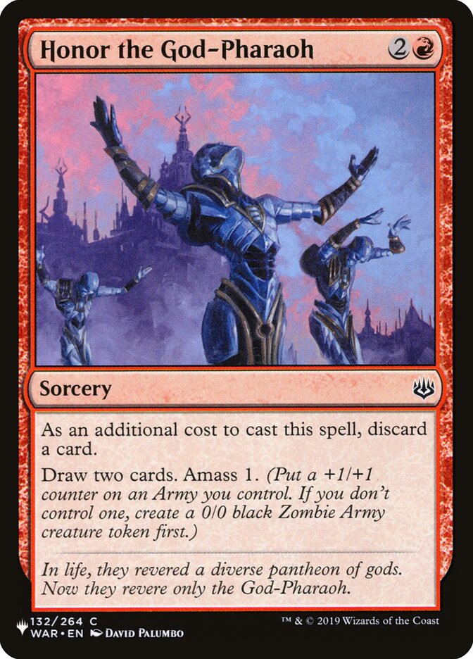 Honrar o Faraó-deus / Honor the God-Pharaoh - Magic: The Gathering - MoxLand