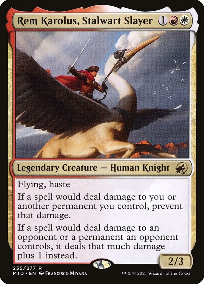 Rem Karolus, Matador Resoluto / Rem Karolus, Stalwart Slayer - Magic: The Gathering - MoxLand