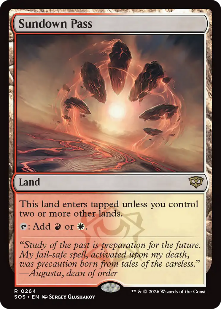 Passo do Poente / Sundown Pass - Magic: The Gathering - MoxLand