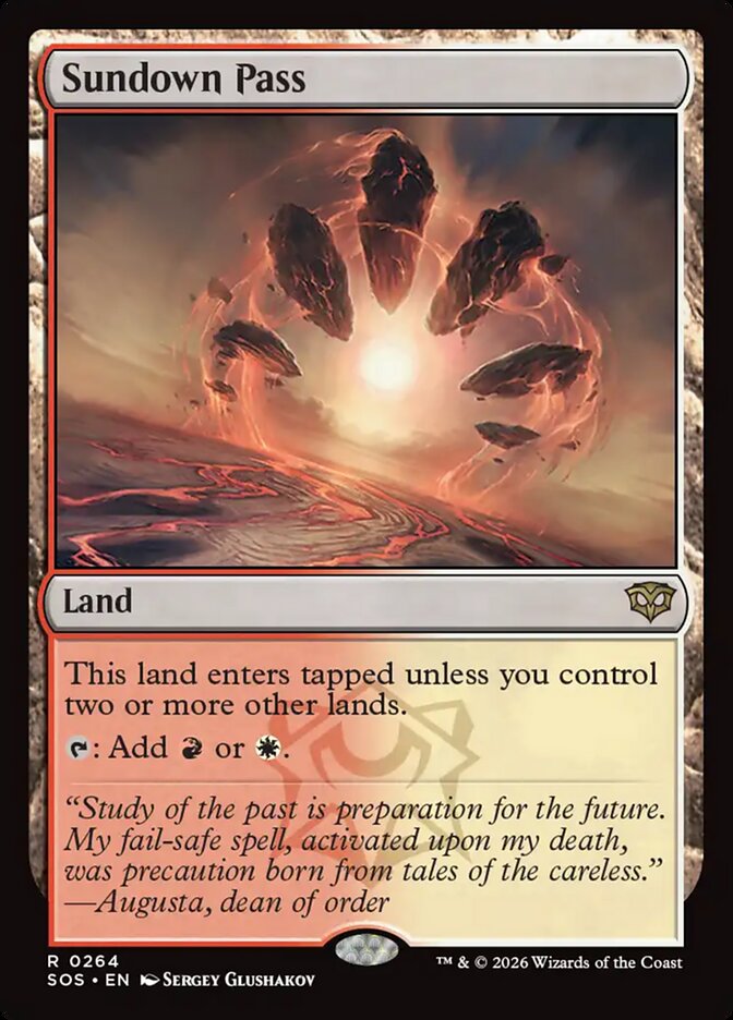 Passo do Poente / Sundown Pass - Magic: The Gathering - MoxLand