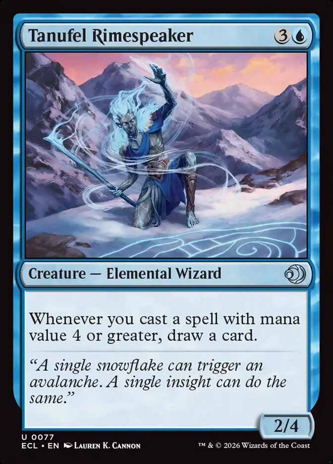 Sussurrador de Gelo de Tanufel / Tanufel Rimespeaker - Magic: The Gathering - MoxLand