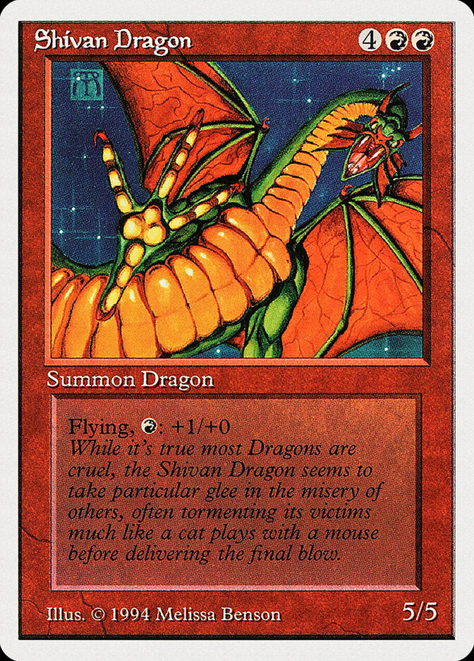 Dragão de Shiv / Shivan Dragon - Magic: The Gathering - MoxLand