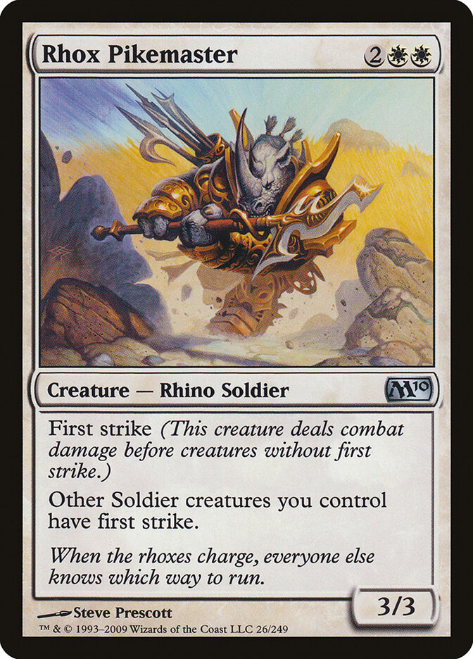 Rhox Mestre de Lança / Rhox Pikemaster - Magic: The Gathering - MoxLand