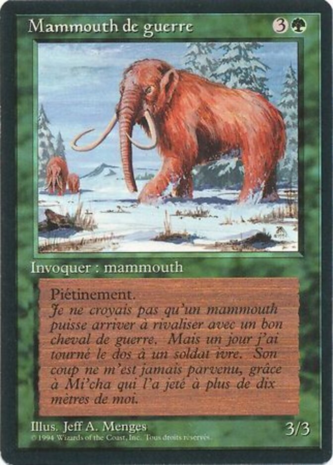 Mamute de Guerra / War Mammoth - Magic: The Gathering - MoxLand