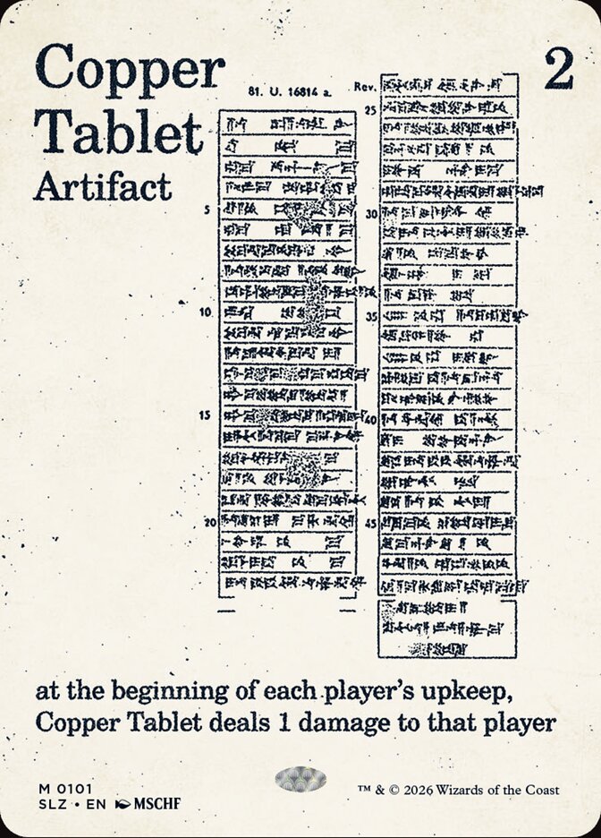 Copper Tablet - Magic: The Gathering - MoxLand