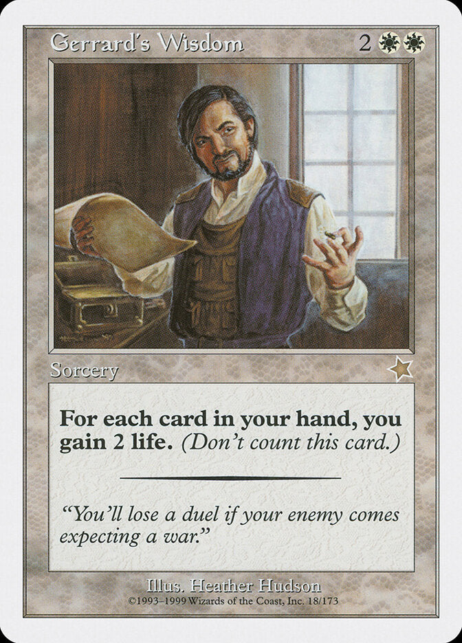 Sabedoria de Gerrard / Gerrard's Wisdom - Magic: The Gathering - MoxLand
