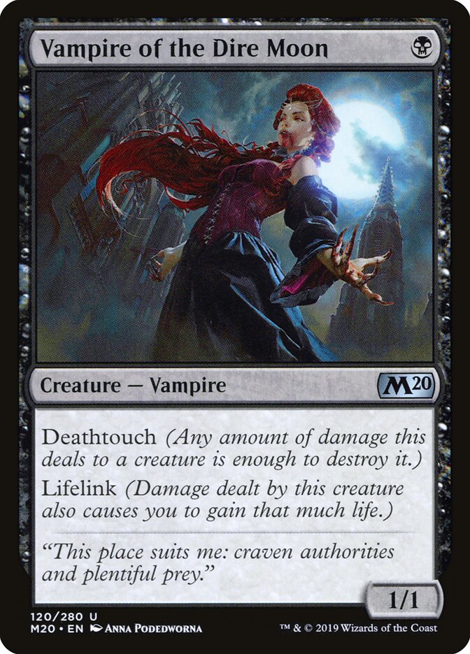 Vampira da Lua Macabra / Vampire of the Dire Moon - Magic: The Gathering - MoxLand