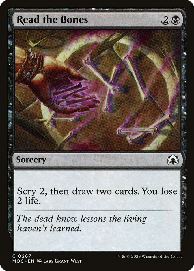 Leia os Ossos / Read the Bones - Magic: The Gathering - MoxLand
