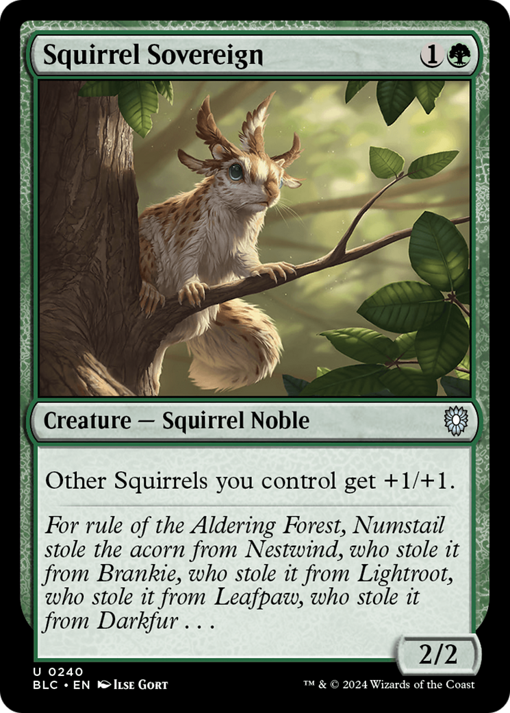 Soberano Esquilo / Squirrel Sovereign - Magic: The Gathering - MoxLand