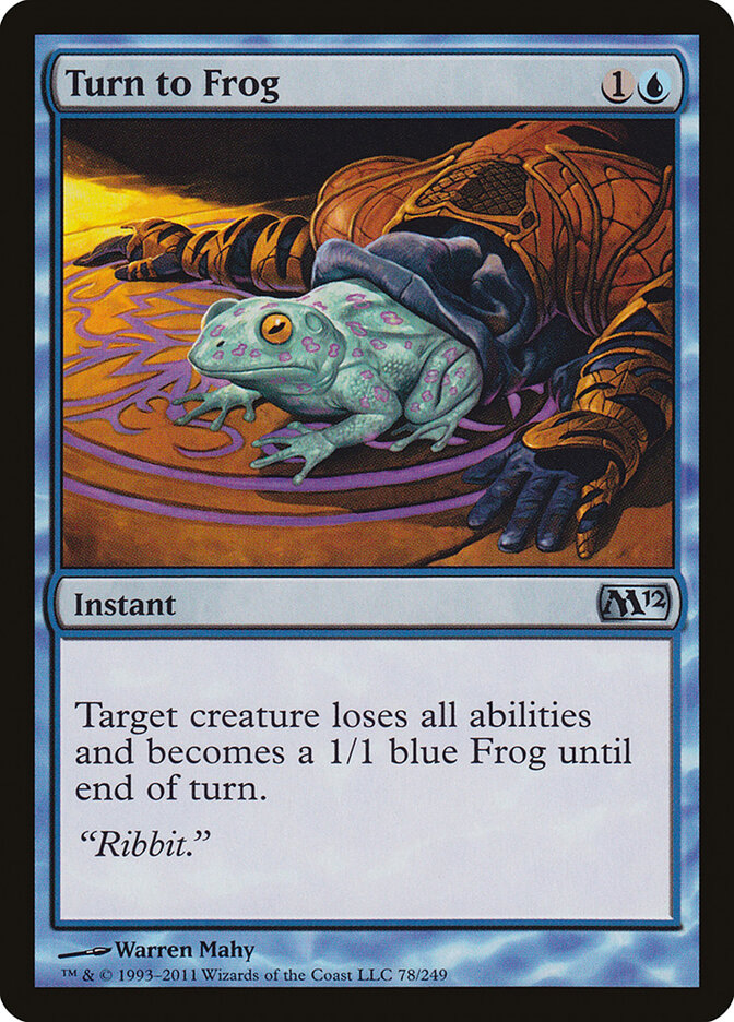 Transformar em Sapo / Turn to Frog - Magic: The Gathering - MoxLand