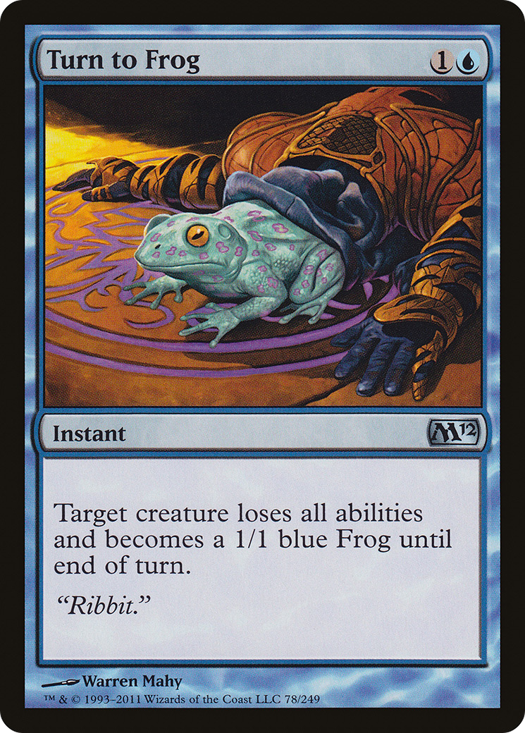 Transformar em Sapo / Turn to Frog - Magic: The Gathering - MoxLand