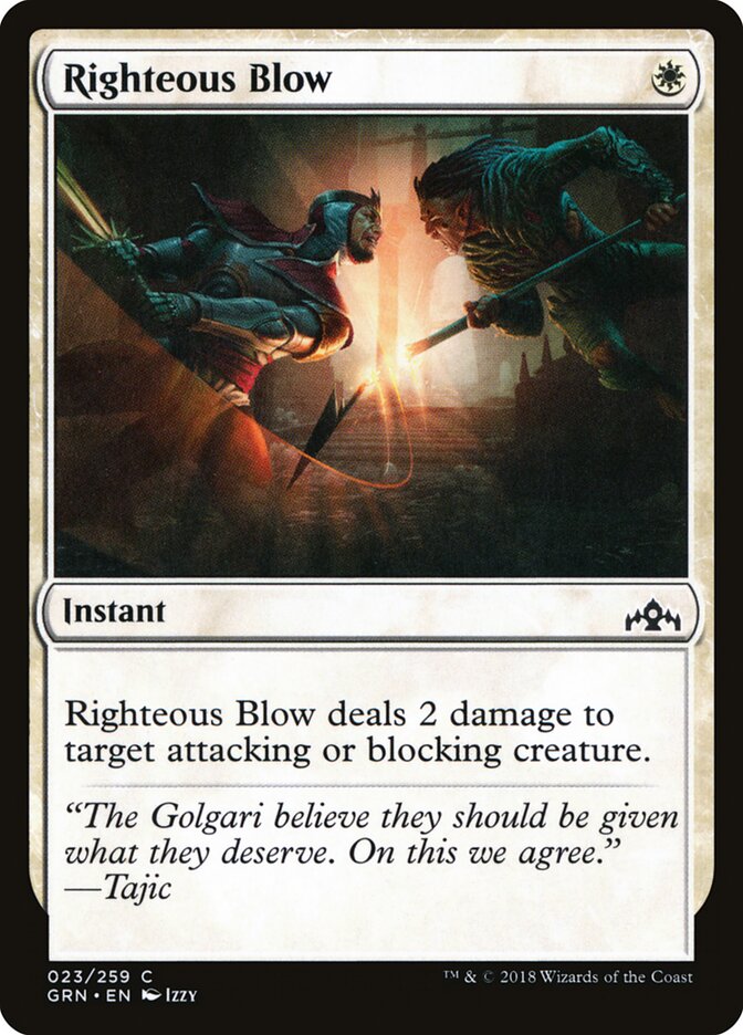 Golpe Justo / Righteous Blow - Magic: The Gathering - MoxLand