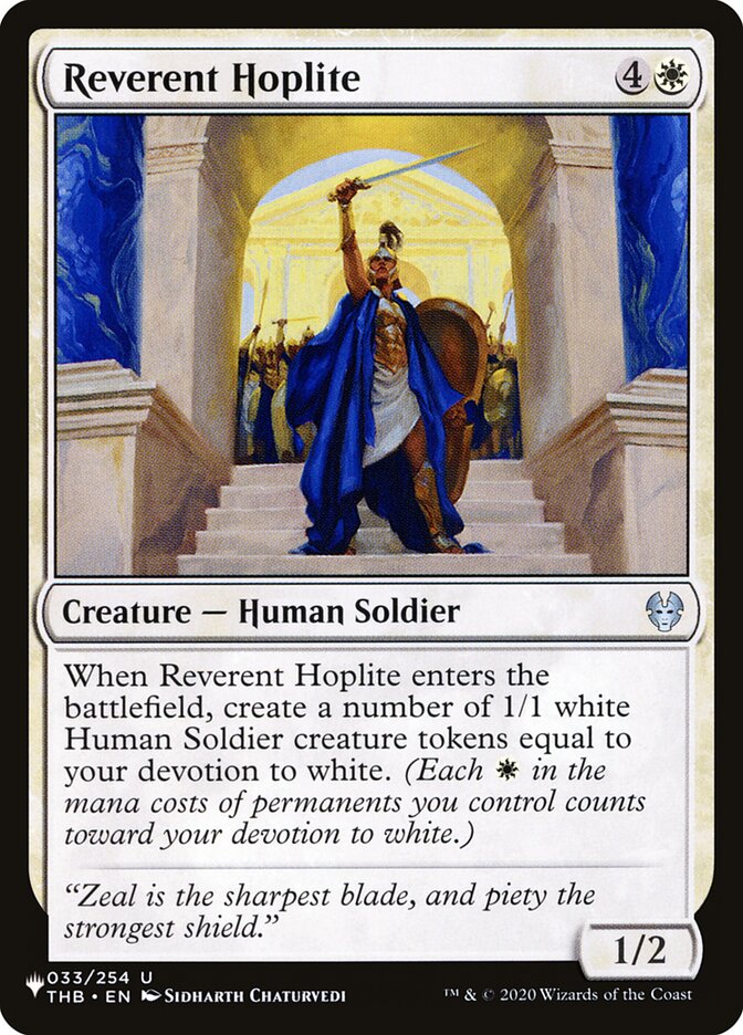 Hoplita Reverente / Reverent Hoplite - Magic: The Gathering - MoxLand
