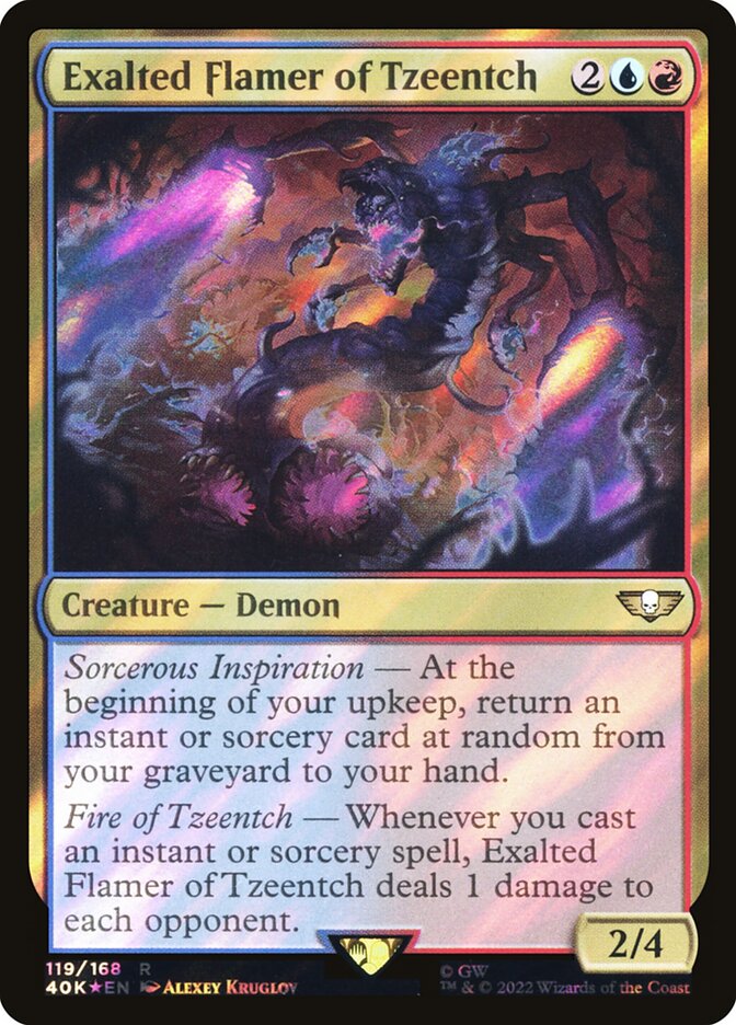 Lança-chamas Superior de Tzeentch / Exalted Flamer of Tzeentch - Magic: The Gathering - MoxLand