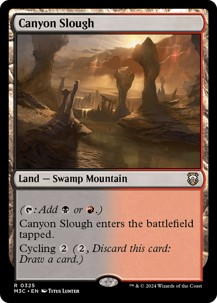 Lamaçal do Desfiladeiro / Canyon Slough - Magic: The Gathering - MoxLand