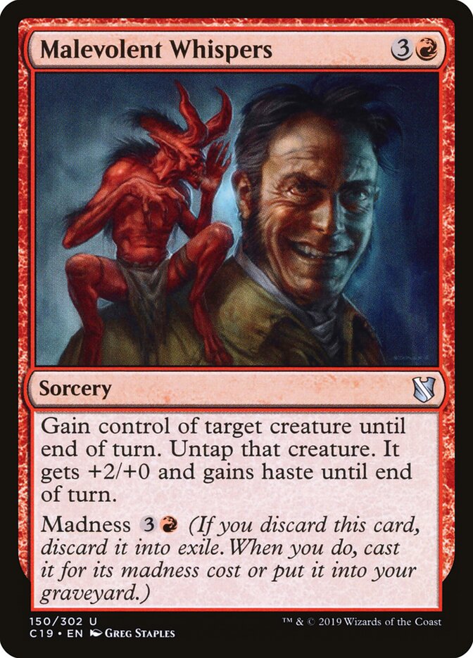 Sussurros Maldosos / Malevolent Whispers - Magic: The Gathering - MoxLand
