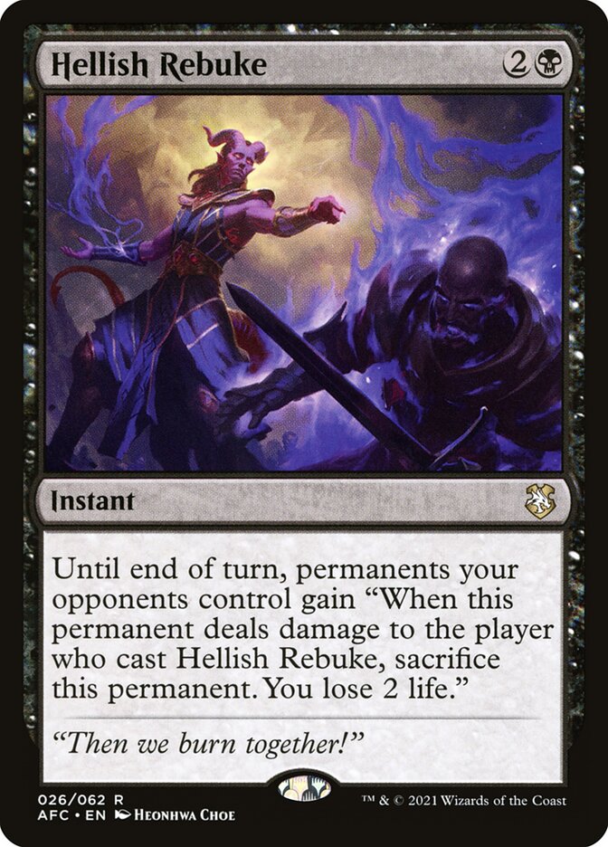 Repreensão Infernal / Hellish Rebuke - Magic: The Gathering - MoxLand