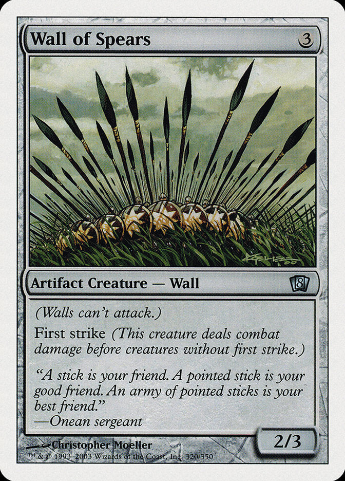 Barreira de Lanças / Wall of Spears - Magic: The Gathering - MoxLand