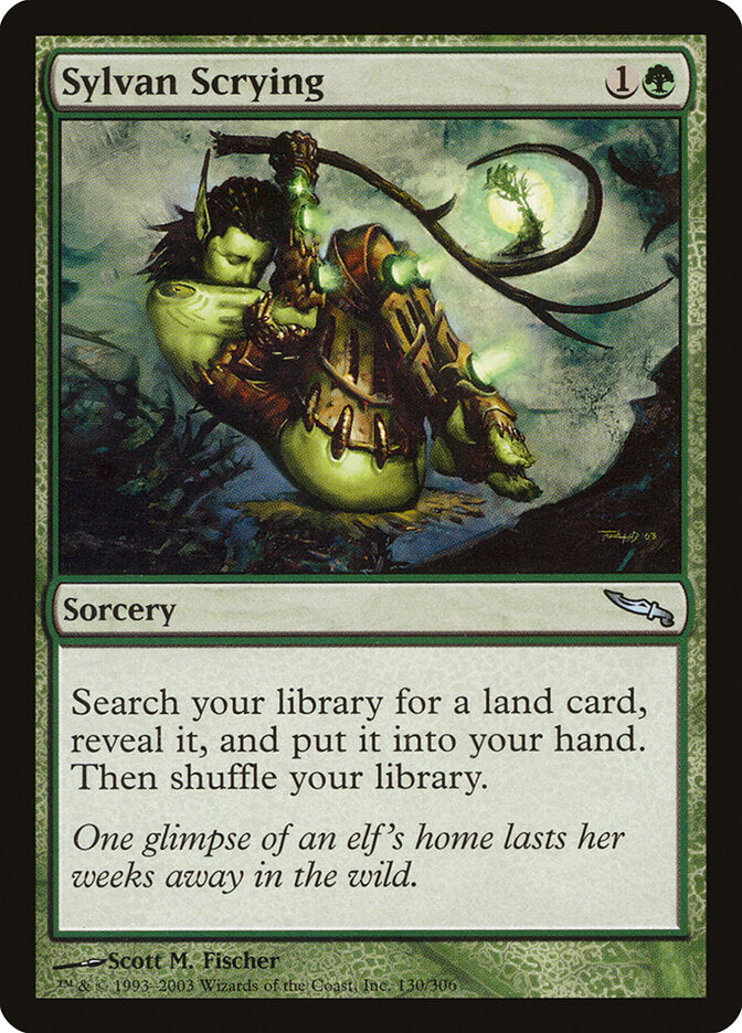 Auspício Silvestre / Sylvan Scrying - Magic: The Gathering - MoxLand