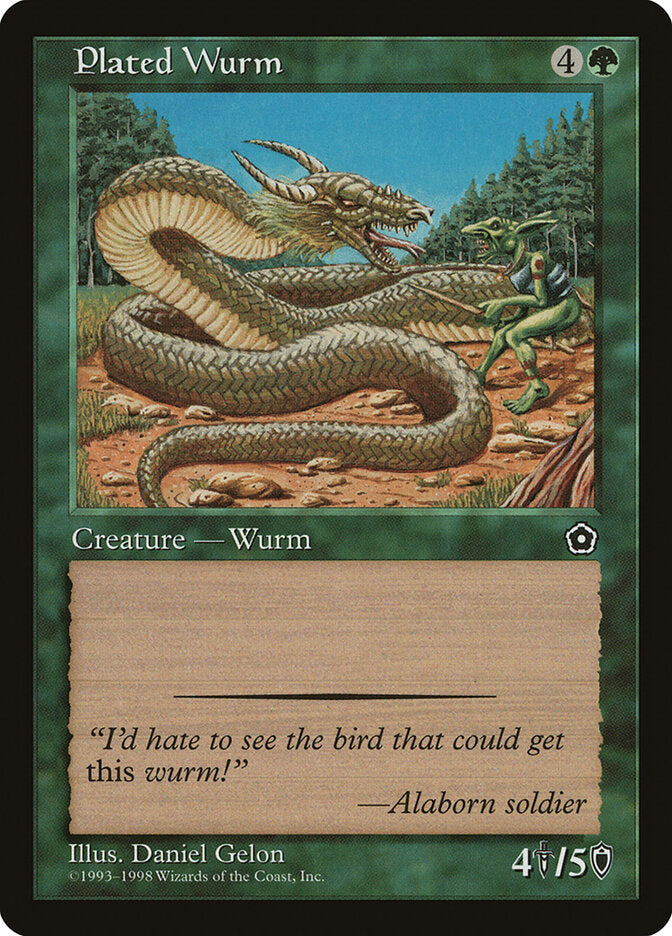 Plated Wurm - Magic: The Gathering - MoxLand