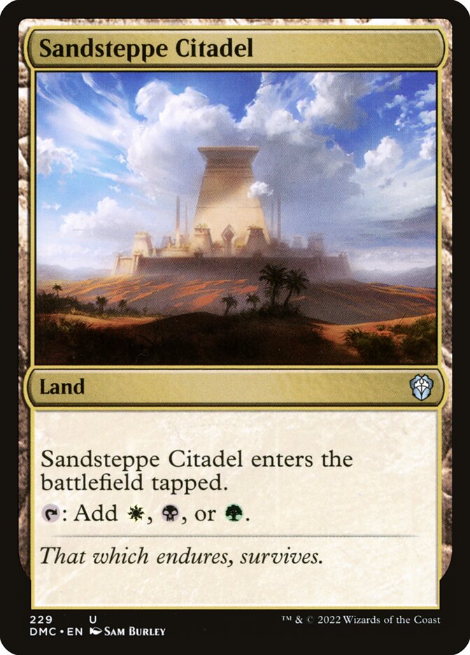 Cidadela da Estepe Arenosa / Sandsteppe Citadel - Magic: The Gathering - MoxLand