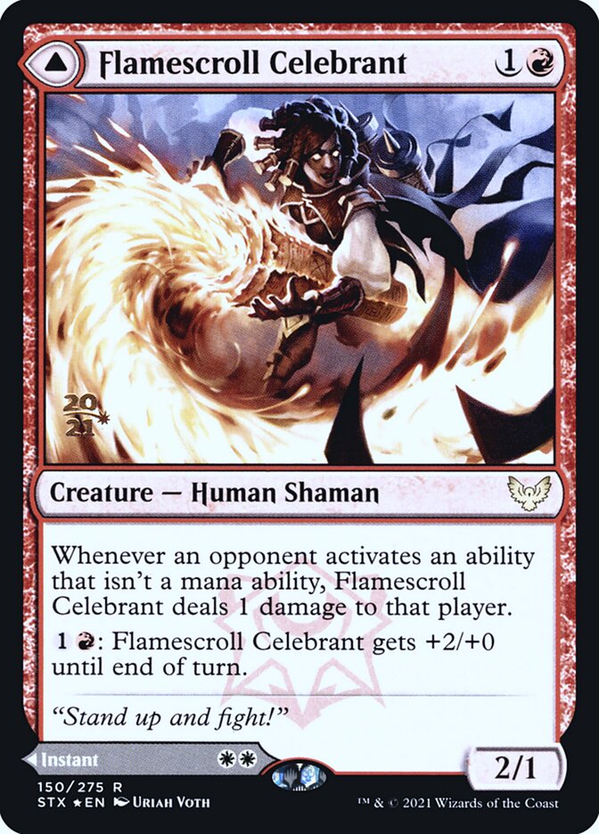 Celebrante do Fogaminho / Flamescroll Celebrant - Magic: The Gathering - MoxLand