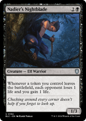 Lâmina Noturna de Nadier / Nadier's Nightblade - Magic: The Gathering - MoxLand