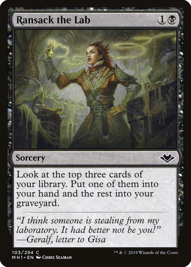 Saquear o Laboratório / Ransack the Lab - Magic: The Gathering - MoxLand