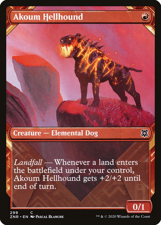 Sabujo Infernal de Akoum / Akoum Hellhound - Magic: The Gathering - MoxLand