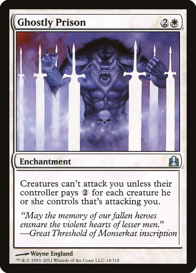 Prisão Fantasmagórica / Ghostly Prison - Magic: The Gathering - MoxLand