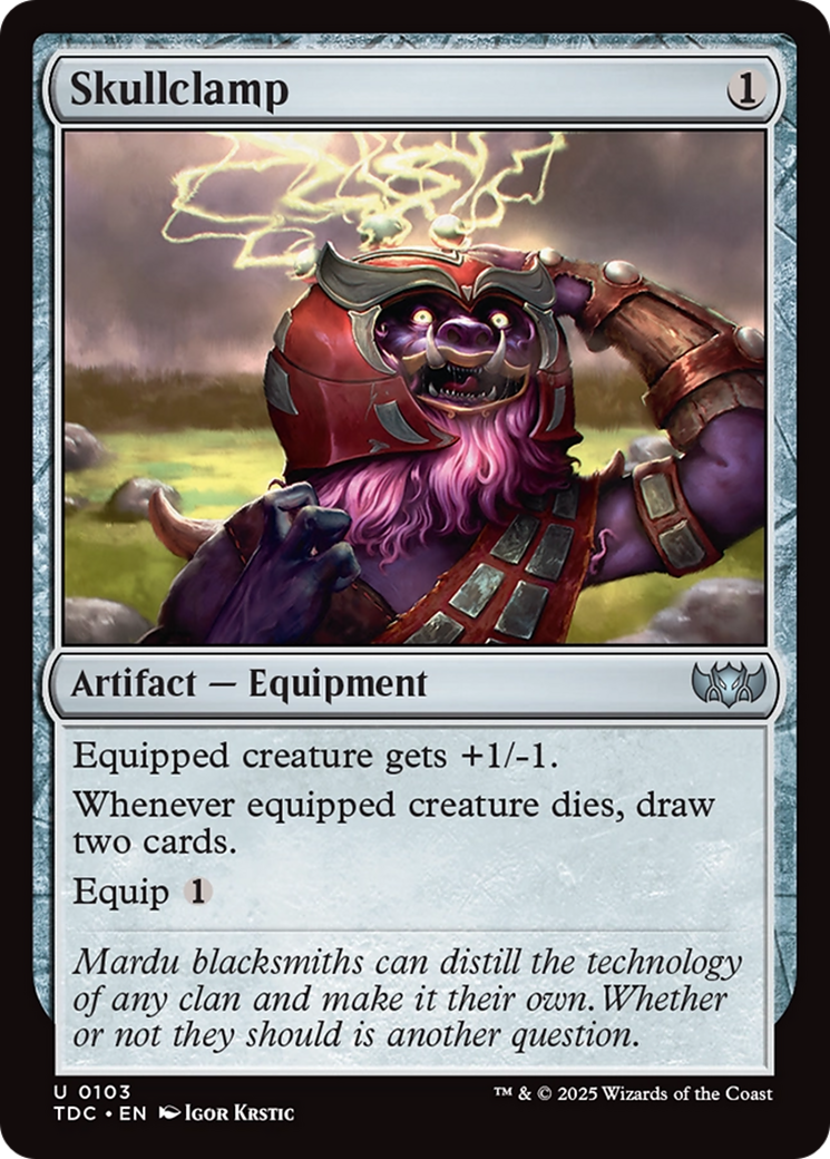 Pinça Craniana / Skullclamp - Magic: The Gathering - MoxLand