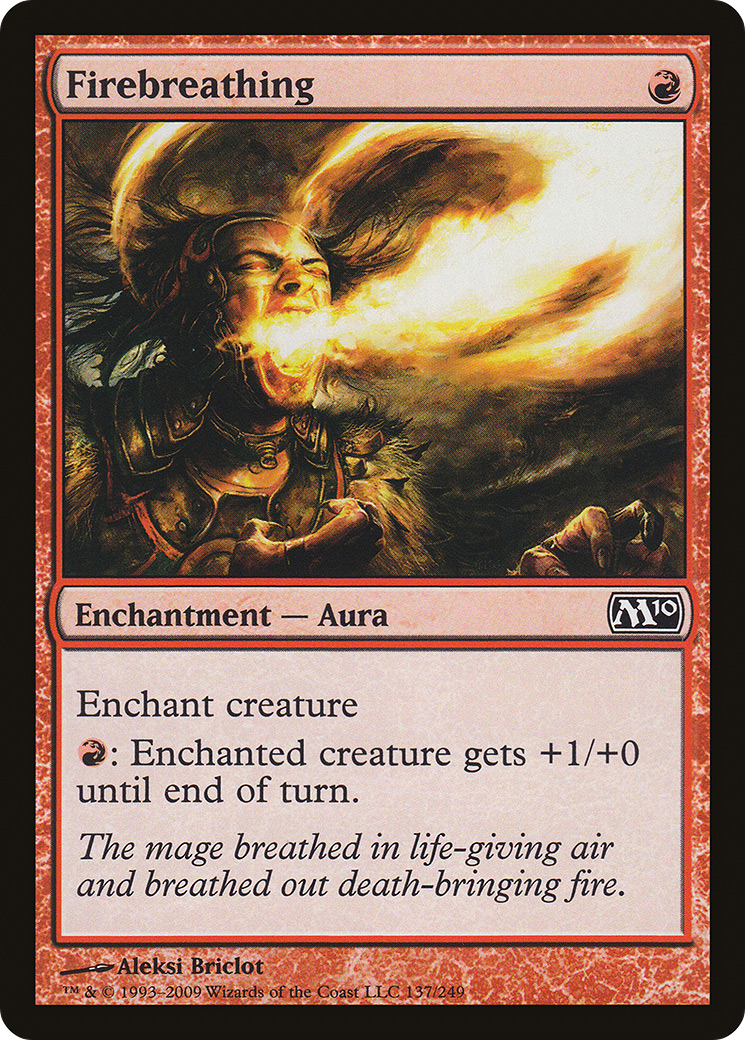 Hálito de Fogo / Firebreathing - Magic: The Gathering - MoxLand