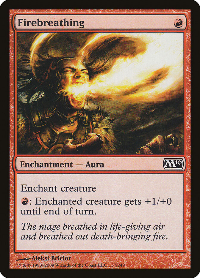 Hálito de Fogo / Firebreathing - Magic: The Gathering - MoxLand