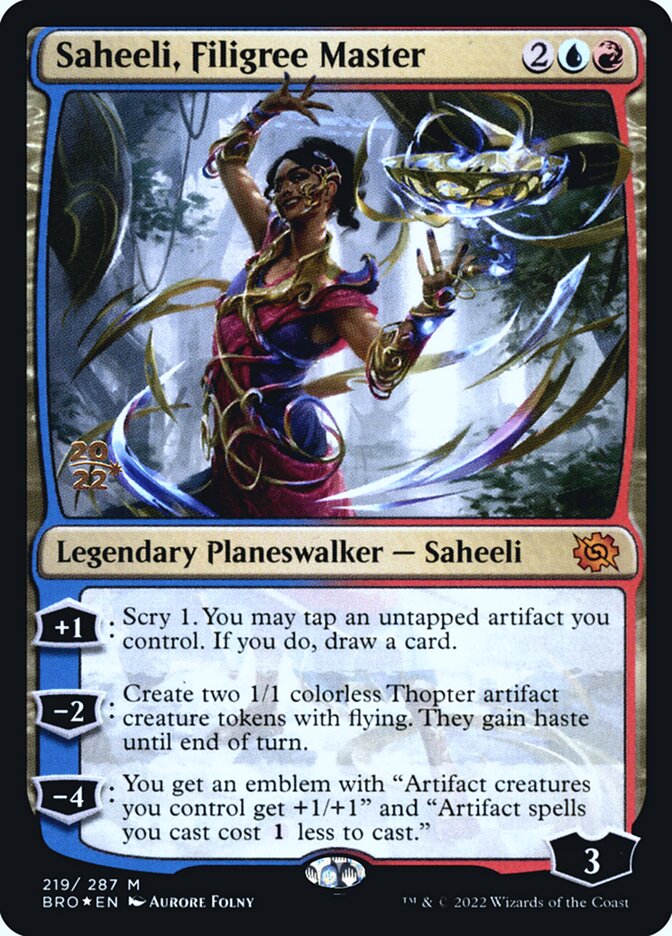 Saheeli, Mestra das Filigranas / Saheeli, Filigree Master - Magic: The Gathering - MoxLand