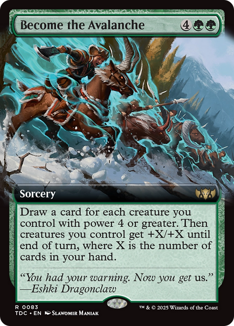 Become the Avalanche - Magic: The Gathering - MoxLand