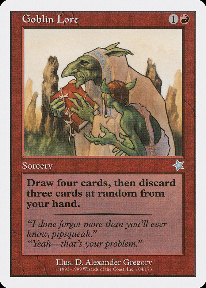 Sabedoria Goblin / Goblin Lore - Magic: The Gathering - MoxLand