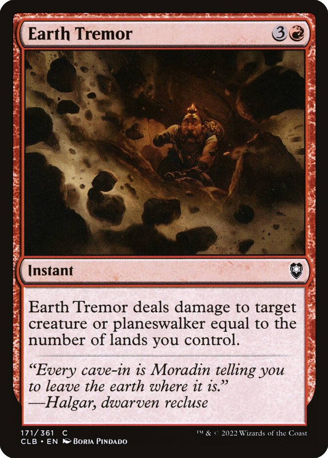 Tremor de Terra / Earth Tremor - Magic: The Gathering - MoxLand