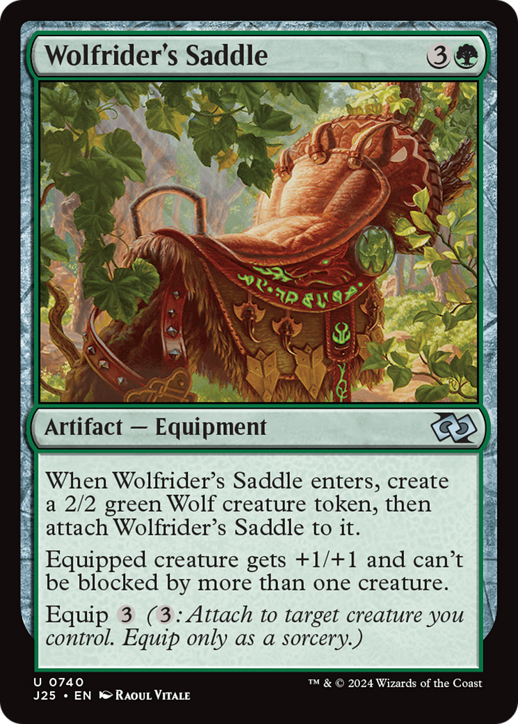 Sela do Ginete de Lobos / Wolfrider's Saddle - Magic: The Gathering - MoxLand