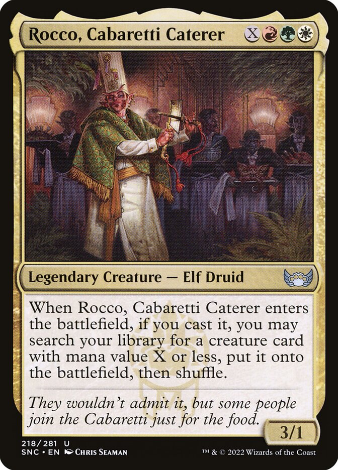 Rocco, Chef dos Cabaretti / Rocco, Cabaretti Caterer - Magic: The Gathering - MoxLand