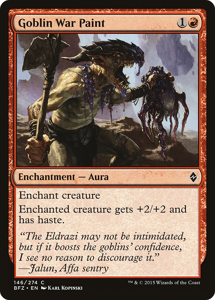 Pintura de Guerra Goblin / Goblin War Paint - Magic: The Gathering - MoxLand