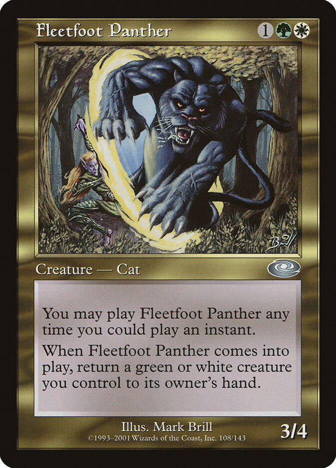 Pantera Ágil / Fleetfoot Panther - Magic: The Gathering - MoxLand